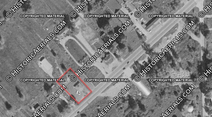 Johnnys Diner (Joannes Drive-In) - 1956 Aerial (newer photo)